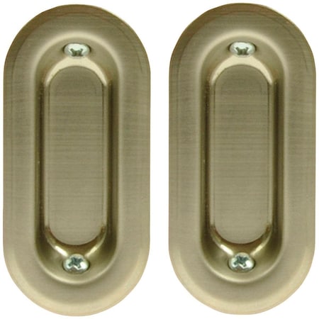 Johnson Hardware Oval Flush Pocket Door Pull 35-15PK2